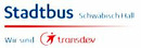 Logo Stadtbus Schwäbisch Hall GmbH Logo Stadtbus Schwäbisch Hall GmbH