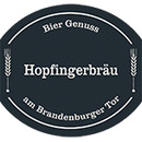 Logo Hopfingerbräu am Brandenburger Tor Logo Hopfingerbräu am Brandenburger Tor